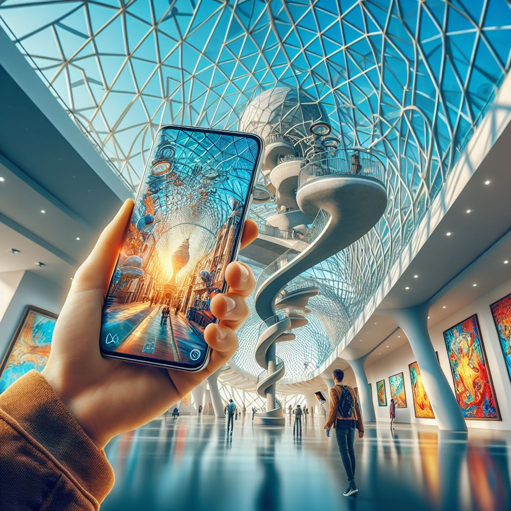 A traveler using Global Yo's eSIM in different Spanish landmarks