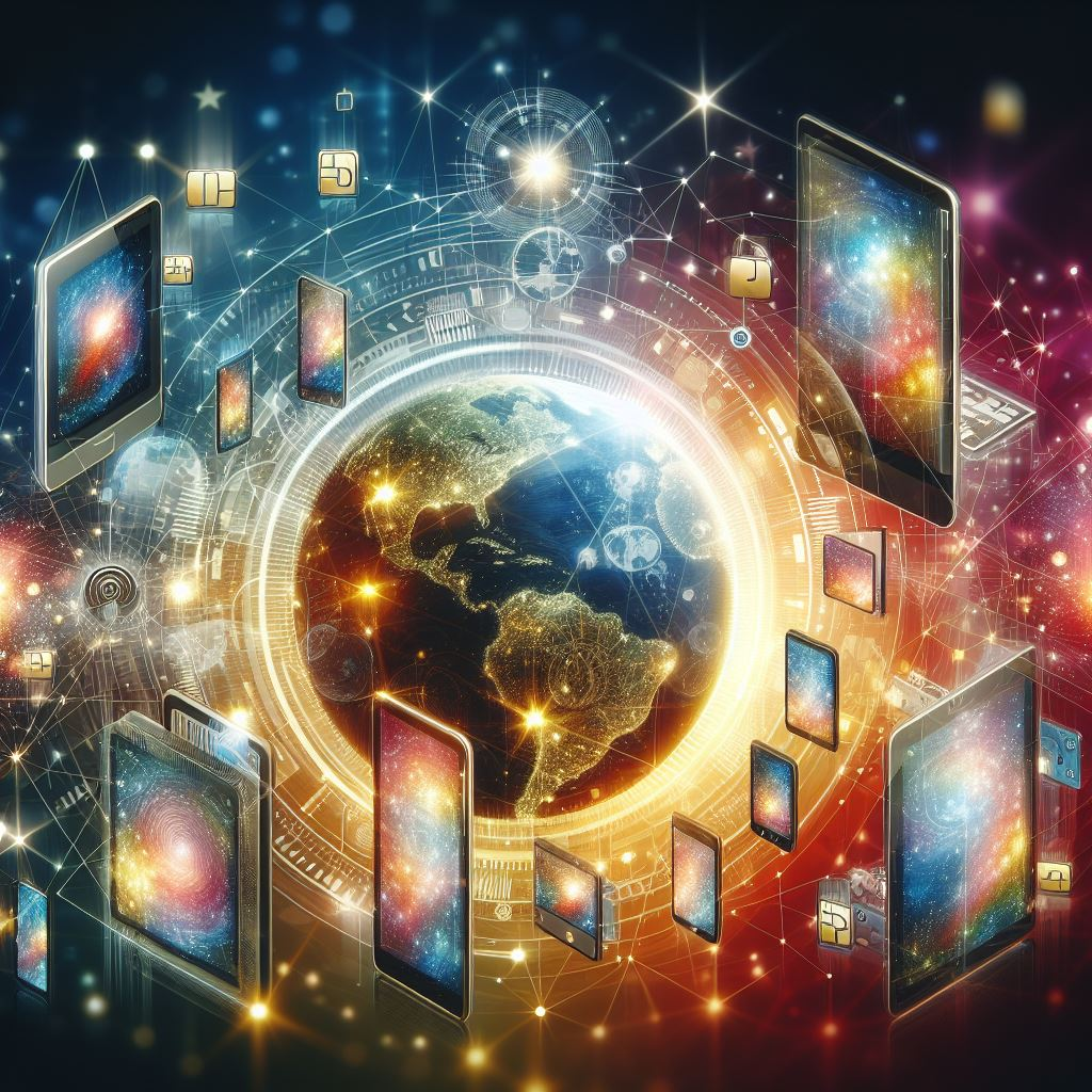 Digital devices interconnected with multiple eSIMs