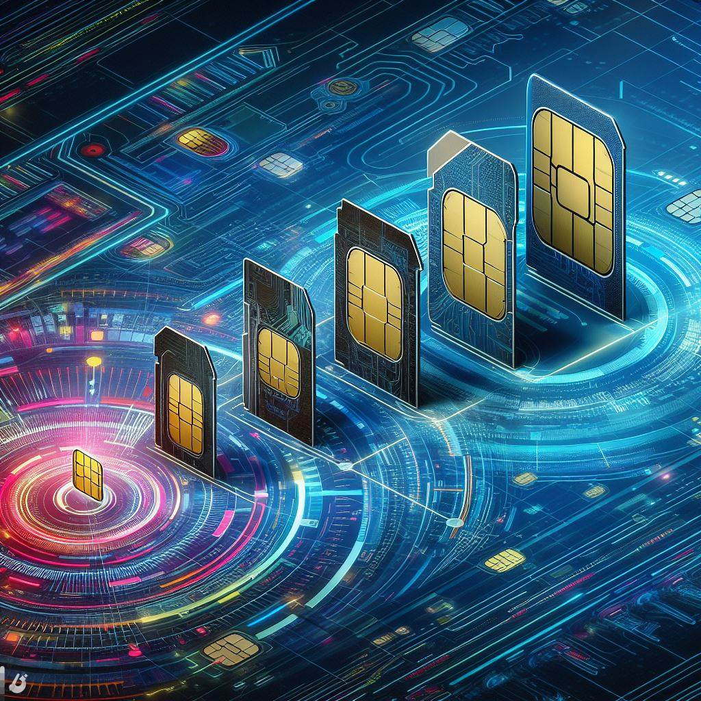 A timeline graphic showcasing key milestones in the evolution of connectivity, leading up to the development and implementation of eSIM technology