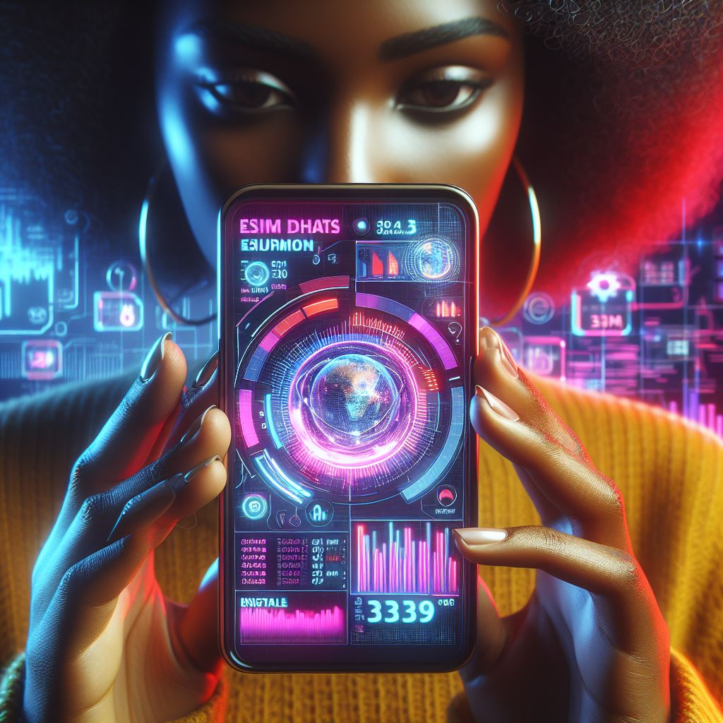 A smartphone displaying the initial screen for starting an eSIM data plan